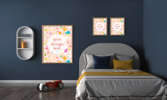 Download Minimalist Kids Bedroom Empty Frames - Empty Collection