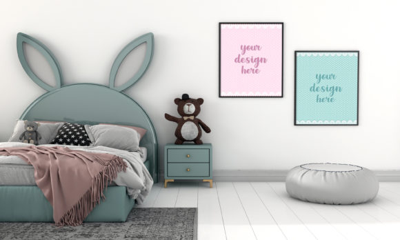Download Minimalist Kids Bedroom Empty Frames - Empty Collection